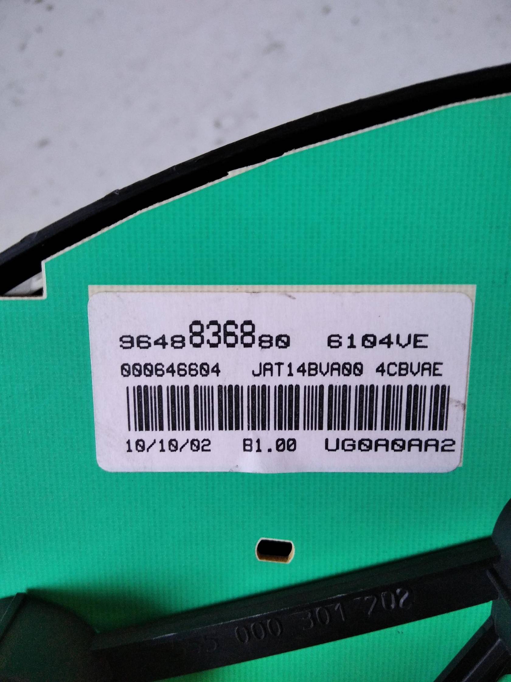 Aletta parasole parabrezza sx.